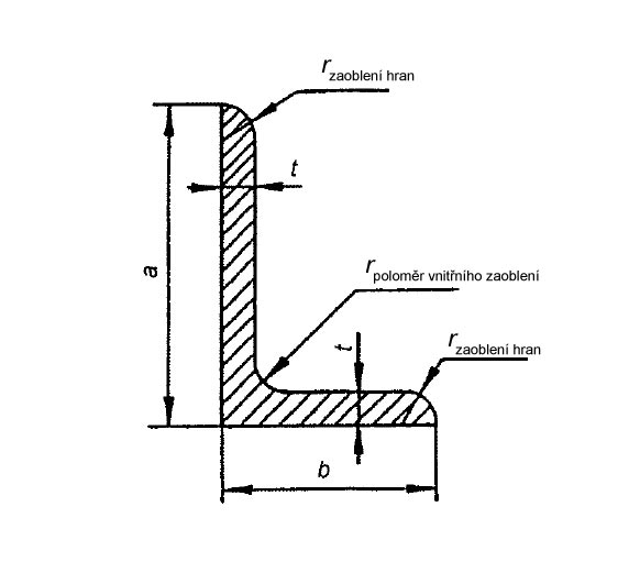 Úhelník - L  profil černý 30x20x3